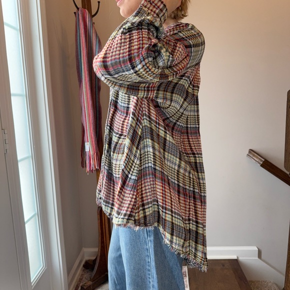 Free People Multicolor Plaid Shirt - Picture 10 of 10